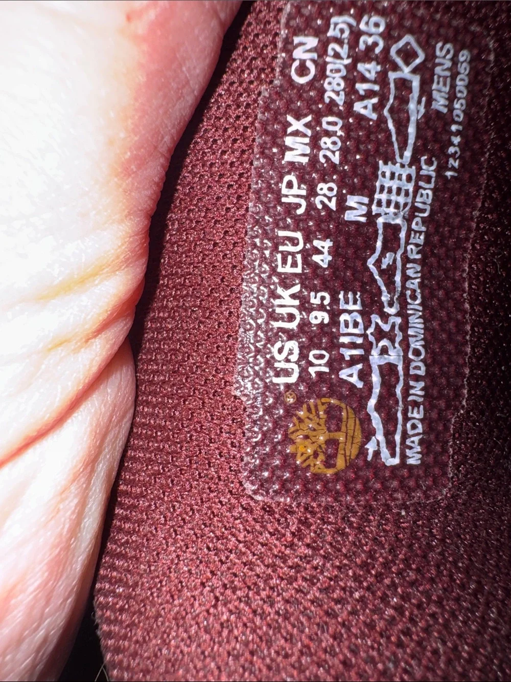 NWOT Timberland Men's Maroon Lace-Up Leather Boots